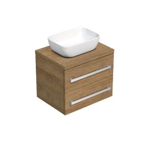 Kúpeľňová skrinka s krycou doskou SAT Cube Way 60x47, 5x46 cm dub Hickory CUBE461603DH45 CUBE461603DH45 vyobraziť