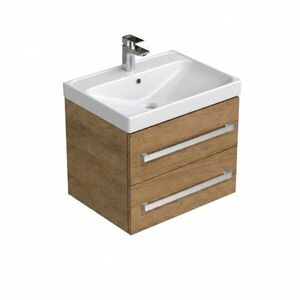 Kúpeľňová skrinka s umývadlom SAT Cube Way 60x53x46 cm dub hickory mat CUBE46602DHBRE CUBE46602DHBRE vyobraziť
