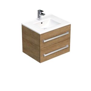 Kúpeľňová skrinka s umývadlom SAT Cube Way 60x53x46 cm dub Hickory CUBE46602DHMOD CUBE46602DHMOD vyobraziť