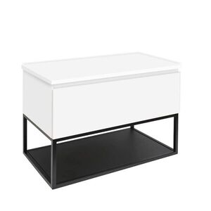 Kúpeľňová skrinka s krycou doskou SAT B-Way 79x57x45 cm biela lesk BWAY80WDESK BWAY80WDESK vyobraziť