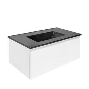 Kúpeľňová skrinka s umývadlom SAT B-WAY 79x30x45 cm biela lesk BWAY80WU4B BWAY80WU4B vyobraziť