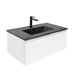 Kúpeľňová skrinka s umývadlom SAT B-WAY 79x30x45 cm biela lesk BWAY80WU4BB BWAY80WU4BB vyobraziť