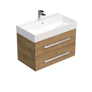 Kúpeľňová skrinka s umývadlom SAT Cube Way 80x47, 5x46 cm dub Hickory CUBE46802DHSAT CUBE46802DHSAT vyobraziť