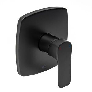 Sprchová batéria SAT Cube Way vrátane podomietkového telesa čierna matná CU210C CU210C vyobraziť