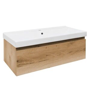 Kúpeľňová skrinka s umývadlom SAT B-WAY 99x30x45 cm dub mat BWAY100OAKU1 BWAY100OAKU1 vyobraziť