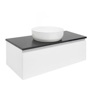 Kúpeľňová skrinka s krycou doskou SAT B-WAY 99x30x45 cm biela lesk BWAY100WTK BWAY100WTK vyobraziť