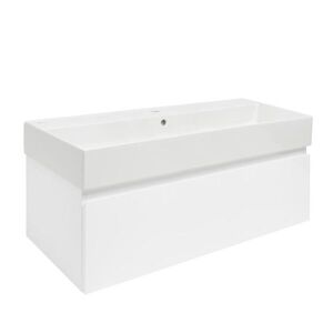Kúpeľňová skrinka s umývadlom SAT B-WAY 99x30x45 cm biela lesk BWAY100WU2 BWAY100WU2 vyobraziť