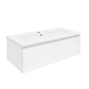 Kúpeľňová skrinka s umývadlom SAT B-WAY 99x30x45 cm biela lesk BWAY100WU4 BWAY100WU4 vyobraziť