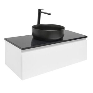 Kúpeľňová skrinka s krycou doskou SAT B-WAY 99x30x45 cm biela lesk BWAY100WZUB BWAY100WZUB vyobraziť