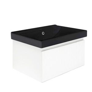Kúpeľňová skrinka s umývadlom SAT Evolution 58x30x45 cm biela mat SATEVO60WMU1MB SATEVO60WMU1MB vyobraziť