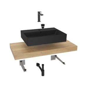 Koupelnová sestava SAT s deskou pod umyvadlo Dolce 100x8x50 cm dub halifax KSETDO15 KSETDO15 vyobraziť