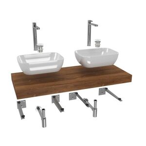 Koupelnová sestava SAT s deskou pod umyvadlo Dolce 120x8x50 cm dub charleston KSETDO19 KSETDO19 vyobraziť