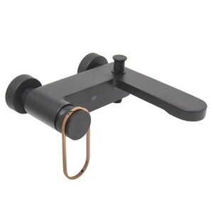 Vaňová batéria SAT Fusion bez sprchového setu 150 mm čierna/bronz SATBSFU222CPCBR SATBSFU222CPCBR vyobraziť