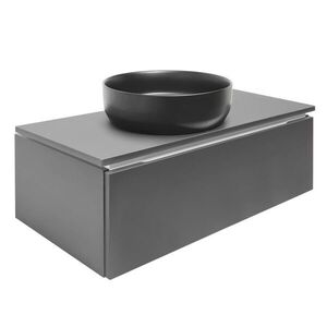 Kúpeľňová skrinka s krycou doskou SAT Feel 100x30x46 cm antracit mat SATFEEL100ANTD SATFEEL100ANTD vyobraziť