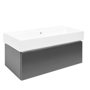 Kúpeľňová skrinka s umývadlom SAT Feel 100x30x46 cm antracit mat SATFEEL100ANTU2 SATFEEL100ANTU2 vyobraziť