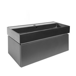 Kúpeľňová skrinka s umývadlom SAT Feel 100x30x46 cm antracit mat SATFEEL100ANTU3 SATFEEL100ANTU3 vyobraziť