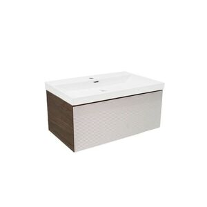 Kúpeľňová skrinka s umývadlom Naturel Monza 79x30x45 cm orech mat MONZA80WNU4 MONZA80WNU4 vyobraziť
