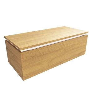 Kúpeľňová skrinka s krycou doskou SAT Feel 100x30x46 cm medový dub mat SATFEEL100DMDBEZ SATFEEL100DMDBEZ vyobraziť