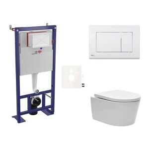 Cenově zvýhodněný závěsný WC set SAT do lehkých stěn / předstěnová montáž + WC SAT Brevis SIKOSSBR20 SIKOSSBR20 vyobraziť