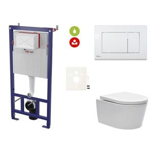 Cenově zvýhodněný závěsný WC set SAT do lehkých stěn / předstěnová montáž + WC SAT Brevis SIKOSSBR20KECO SIKOSSBR20KECO vyobraziť