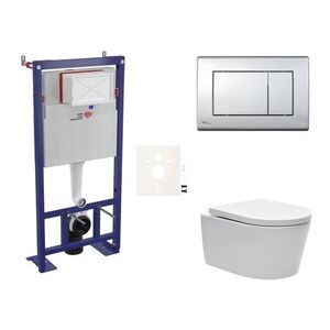 Cenově zvýhodněný závěsný WC set SAT do lehkých stěn / předstěnová montáž + WC SAT Brevis SIKOSSBR21 SIKOSSBR21 vyobraziť