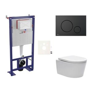 Cenově zvýhodněný závěsný WC set SAT do lehkých stěn / předstěnová montáž + WC SAT Brevis SIKOSSBR68 SIKOSSBR68 vyobraziť