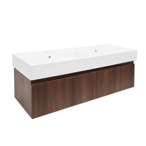 Kúpeľňová skrinka s umývadlom SAT Evolution 118x30x44, 8 cm orech mat SATEVO120NAU2 SATEVO120NAU2 vyobraziť