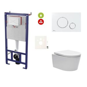 Cenově zvýhodněný závěsný WC set SAT do lehkých stěn / předstěnová montáž + WC SAT Brevis SIKOSSBR70KECO SIKOSSBR70KECO vyobraziť