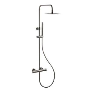 Sprchový systém SAT Aurum s termostatickou batériou brúsený gun metal SATSSTKAURBGM SATSSTKAURBGM vyobraziť