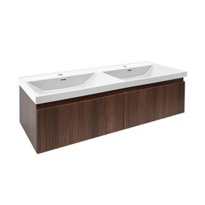 Kúpeľňová skrinka s umývadlom SAT Evolution 118x30x44, 8 cm orech Aida mat SATEVO120NAU5 SATEVO120NAU5 vyobraziť