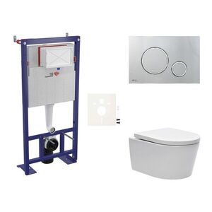 Cenově zvýhodněný závěsný WC set SAT do lehkých stěn / předstěnová montáž + WC SAT Brevis SIKOSSBR71 SIKOSSBR71 vyobraziť