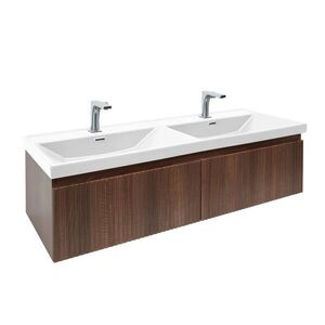 Koupelnová skříňka s umyvadlem SAT Evolution 118x30x44, 8 cm ořech Aida mat SATEVO120NAU5BA SATEVO120NAU5BA vyobraziť