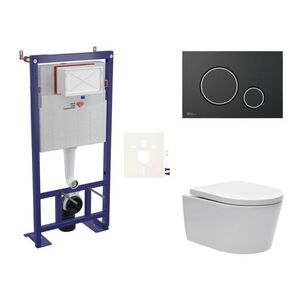 Cenově zvýhodněný závěsný WC set SAT do lehkých stěn / předstěnová montáž + WC SAT Brevis SIKOSSBR78 SIKOSSBR78 vyobraziť