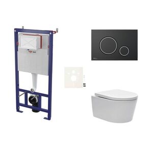 Cenově zvýhodněný závěsný WC set SAT do lehkých stěn / předstěnová montáž + WC SAT Brevis SIKOSSBR78K SIKOSSBR78K vyobraziť