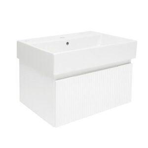 Kúpeľňová skrinka s umývadlom SAT Evolution 58x30x44, 8 cm biela mat SATEVO60WMU2 SATEVO60WMU2 vyobraziť