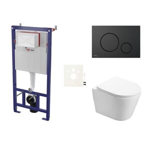 Cenově zvýhodněný závěsný WC set SAT do lehkých stěn / předstěnová montáž + WC SAT Infinitio SIKOSSIN68K SIKOSSIN68K vyobraziť