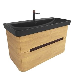 Kúpeľňová skrinka s umývadlom SAT Fusion 97, 5x53x45 cm dub medový mat SATFUS2100DMBKMB SATFUS2100DMBKMB vyobraziť