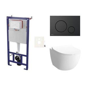 Cenově zvýhodněný závěsný WC set SAT do lehkých stěn / předstěnová montáž + WC SAT Infinitio SIKOSSINF68K SIKOSSINF68K vyobraziť
