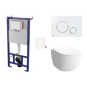 Cenově zvýhodněný závěsný WC set SAT do lehkých stěn / předstěnová montáž + WC SAT Infinitio SIKOSSINF70K SIKOSSINF70K vyobraziť