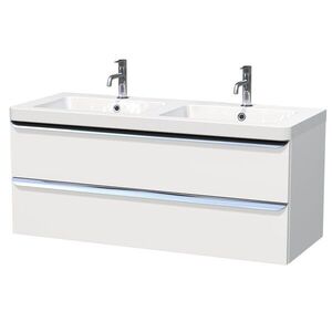 Kúpeľňová skrinka s umývadlom Naturel Pavia 120x53x49 cm biela mat chróm úchytka PAVIA3120ZCR PAVIA3120ZCR vyobraziť