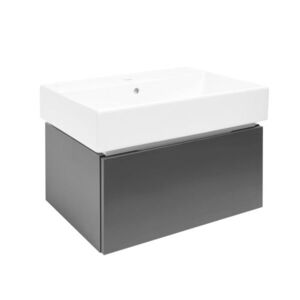 Kúpeľňová skrinka s umývadlom SAT Feel 60x30x46 cm antracit mat SATFEEL60ANTU2 SATFEEL60ANTU2 vyobraziť