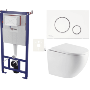Závěsný WC set do lehkých stěn / předstěnová SAT SIKOSSREX6770K SIKOSSREX6770K vyobraziť