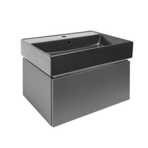Kúpeľňová skrinka s umývadlom SAT Feel 60x30x46 cm antracit mat SATFEEL60ANTU3 SATFEEL60ANTU3 vyobraziť