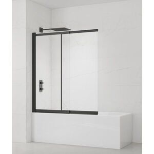 Vaňová zástena SAT Vision 140x120 cm čierna SATVZVI120CT SATVZVI120CT vyobraziť
