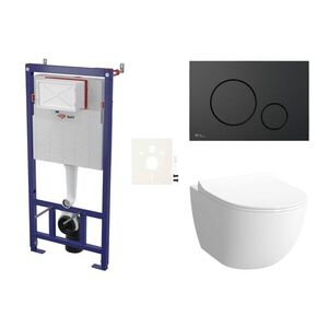 Cenově zvýhodněný závěsný WC set SAT do lehkých stěn / předstěnová montáž + WC VitrA Sento SIKOSSSEN68K SIKOSSSEN68K vyobraziť