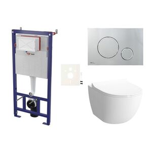 Cenově zvýhodněný závěsný WC set SAT do lehkých stěn / předstěnová montáž + WC VitrA Sento SIKOSSSEN71K SIKOSSSEN71K vyobraziť