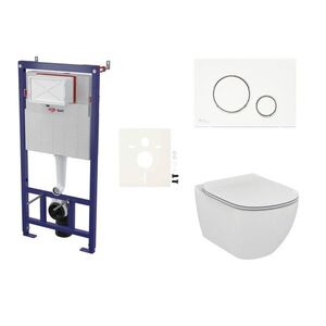 Cenově zvýhodněný závěsný WC set SAT do lehkých stěn / předstěnová montáž + WC Ideal Standard Tesi SIKOSSTES70K SIKOSSTES70K vyobraziť