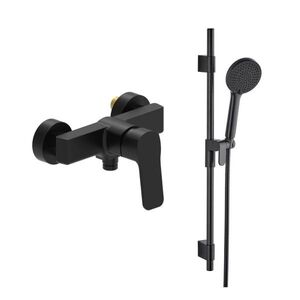 Sprchová baterie SAT Cube Way se sprchovým setem 150 mm černá SATBSCU268CSET1 SATBSCU268CSET1 vyobraziť
