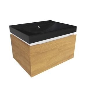 Kúpeľňová skrinka s umývadlom SAT Feel 60x30x46 cm dub medový mat SATFEEL60DMU1MB SATFEEL60DMU1MB vyobraziť