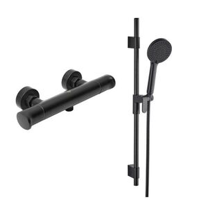 Sprchová baterie SAT Dark se sprchovým setem 150 mm černá matná SATBSDA268CSET1 SATBSDA268CSET1 vyobraziť